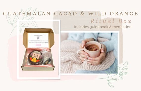 holistic wellbeing ritual gift box magic earth ceremonial cacao be kind incense doTERRA essential Oils